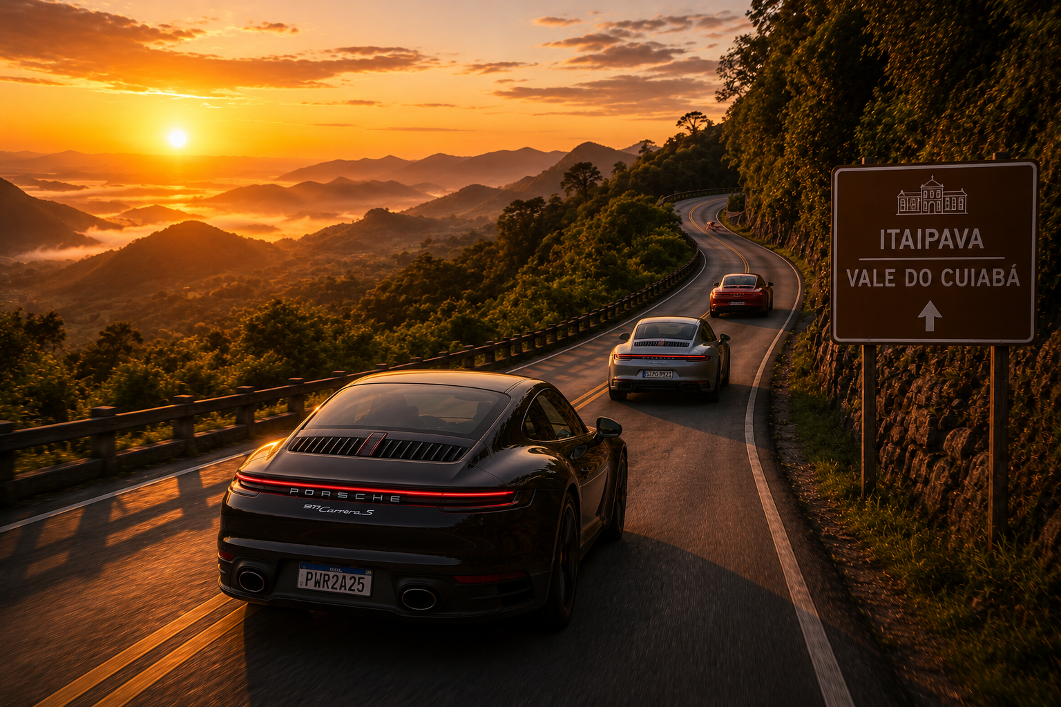 Porsche na Serra de Itaipava